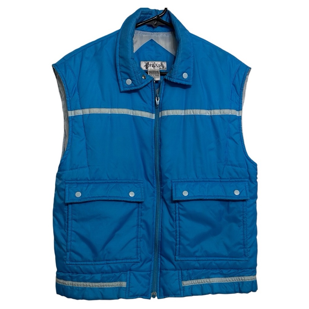Abraxas Women’s Blue Vest – Size Small – Sleek Layering Piece